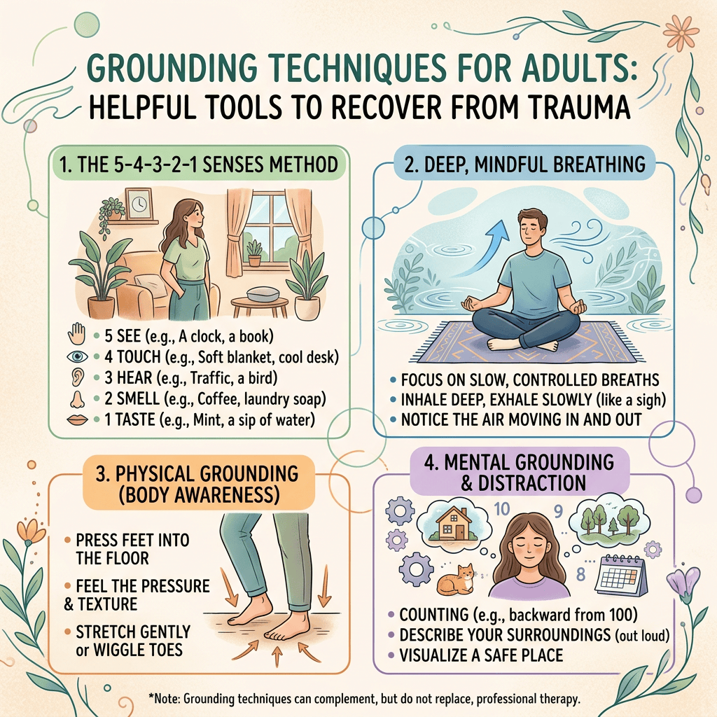 Trauma – how to learn ‘Grounding’ techniques.